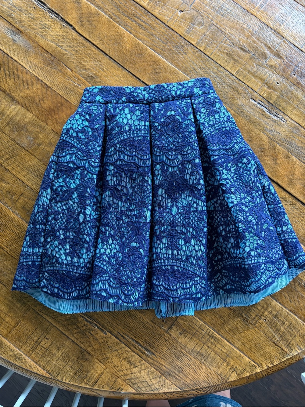 Make Blue Lace and Tulle Mini Skirt with Matching Maje Tank